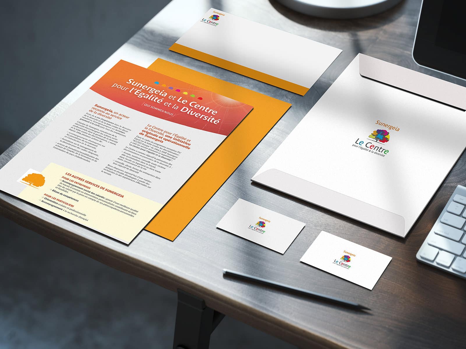 Conseil, stratégie, impression & événementiel pour Sunergeia