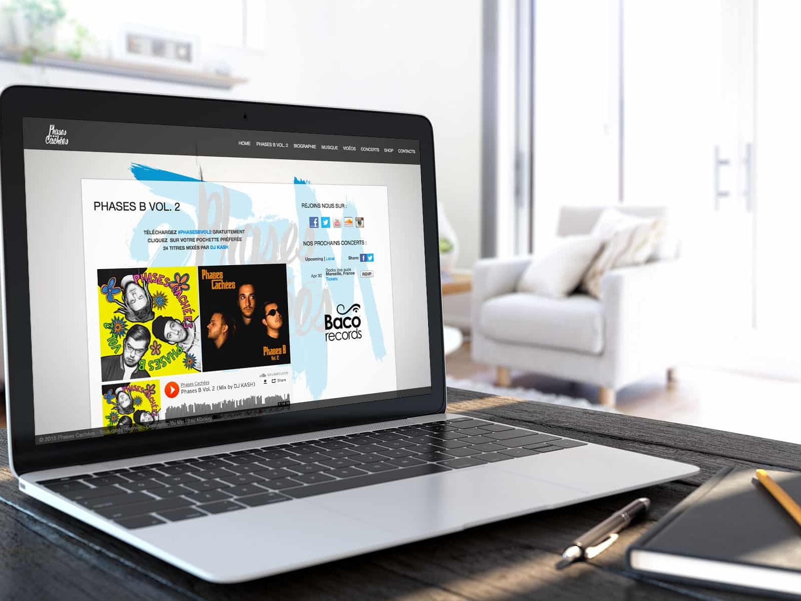 Création du site internet Phases Cachées