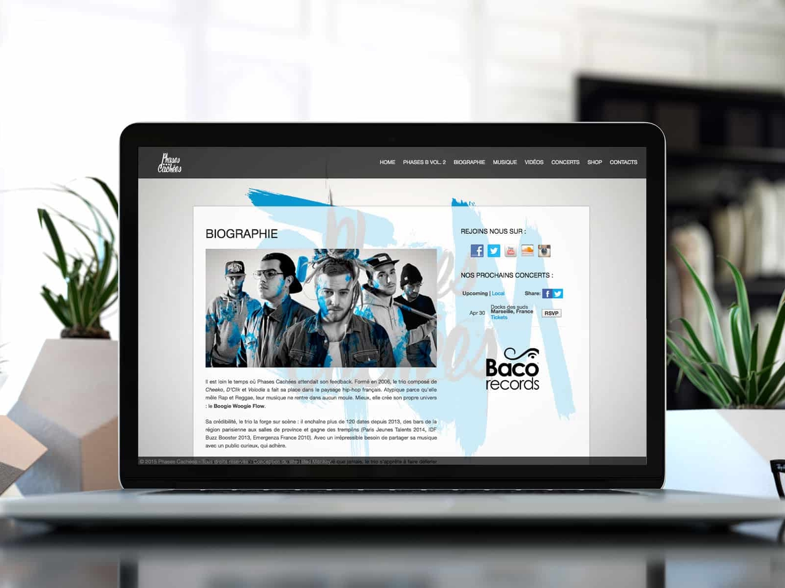 Création du site internet Phases Cachées