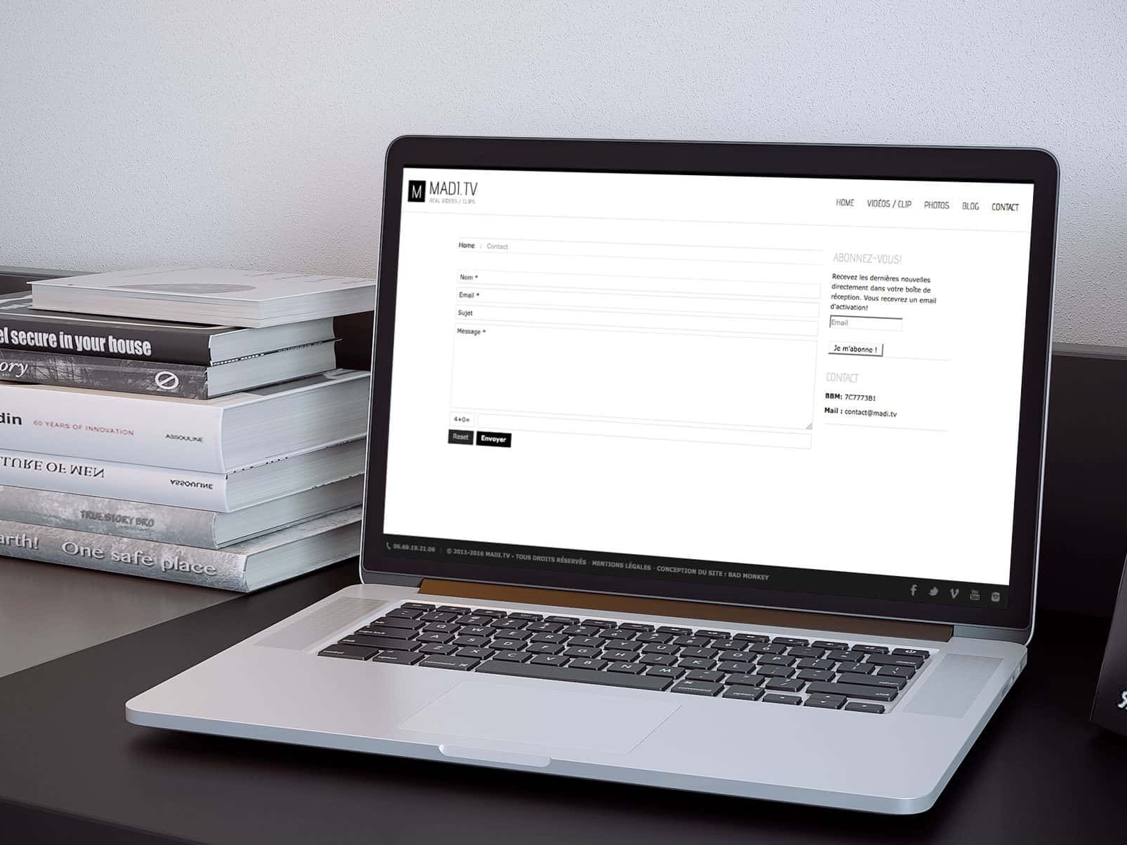 Création du site internet Madi.tv