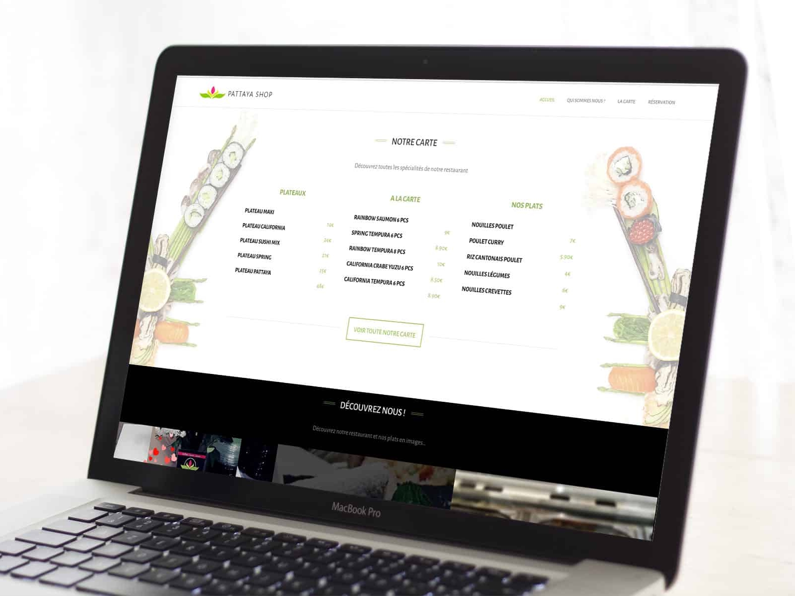 Création du site internet Pattaya Shop