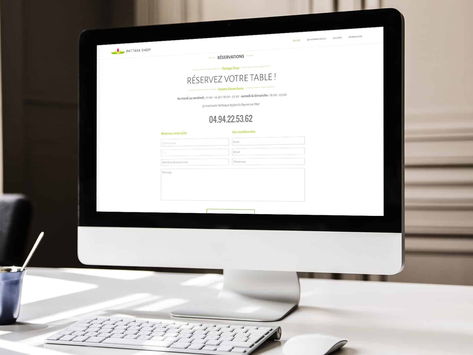 Création du site internet Pattaya Shop