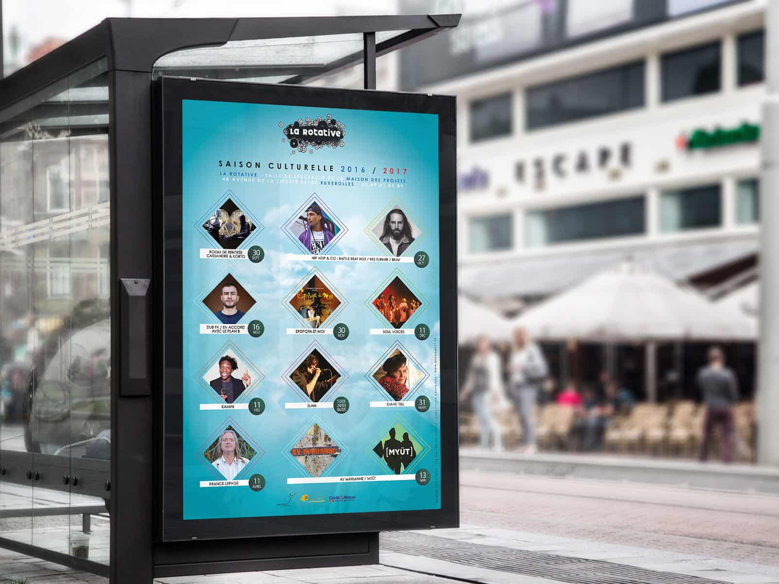 Création graphique pour la Rotative par l'agence de communication Bad Monkey