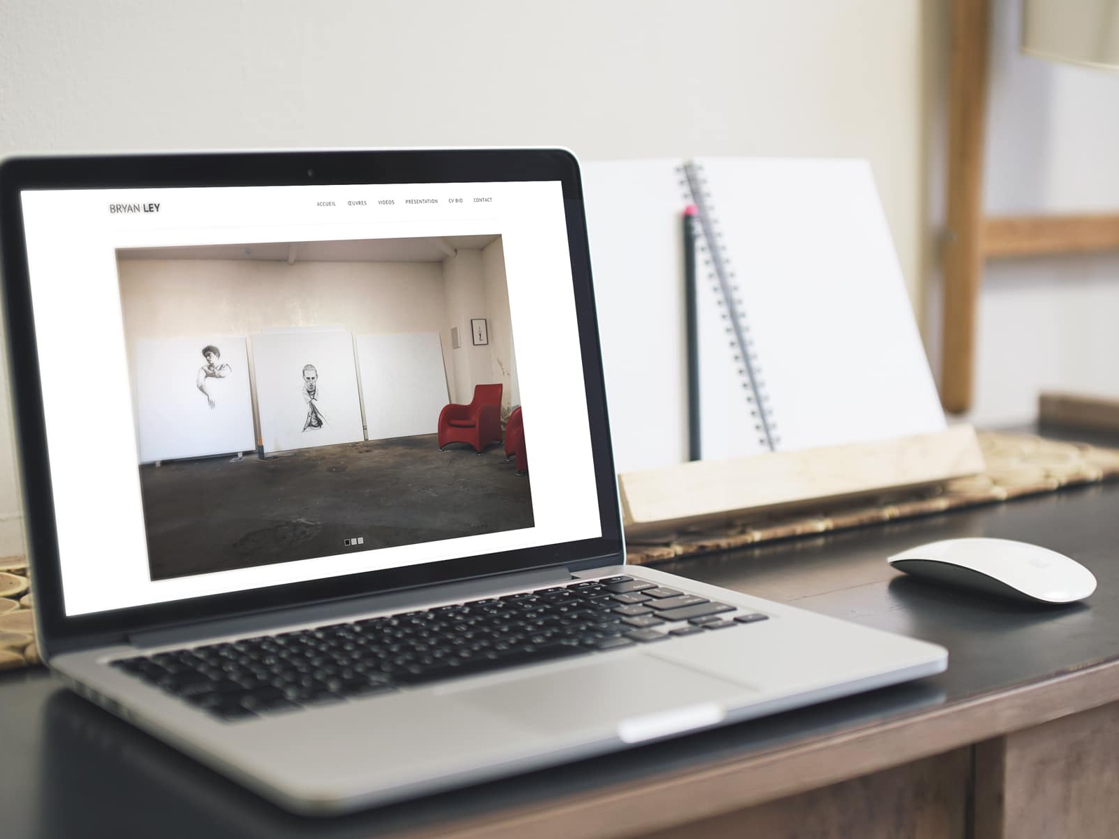 Création du site internet Bryan Ley par l'agence de communication Bad Monkey