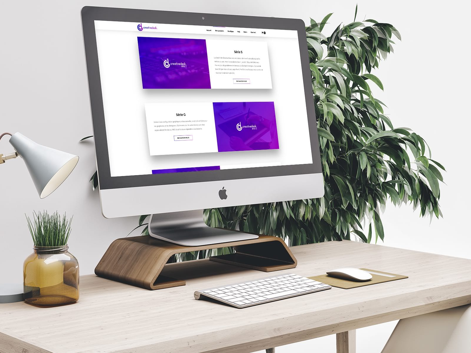 Création de la boutique e-commerce Creative Desk