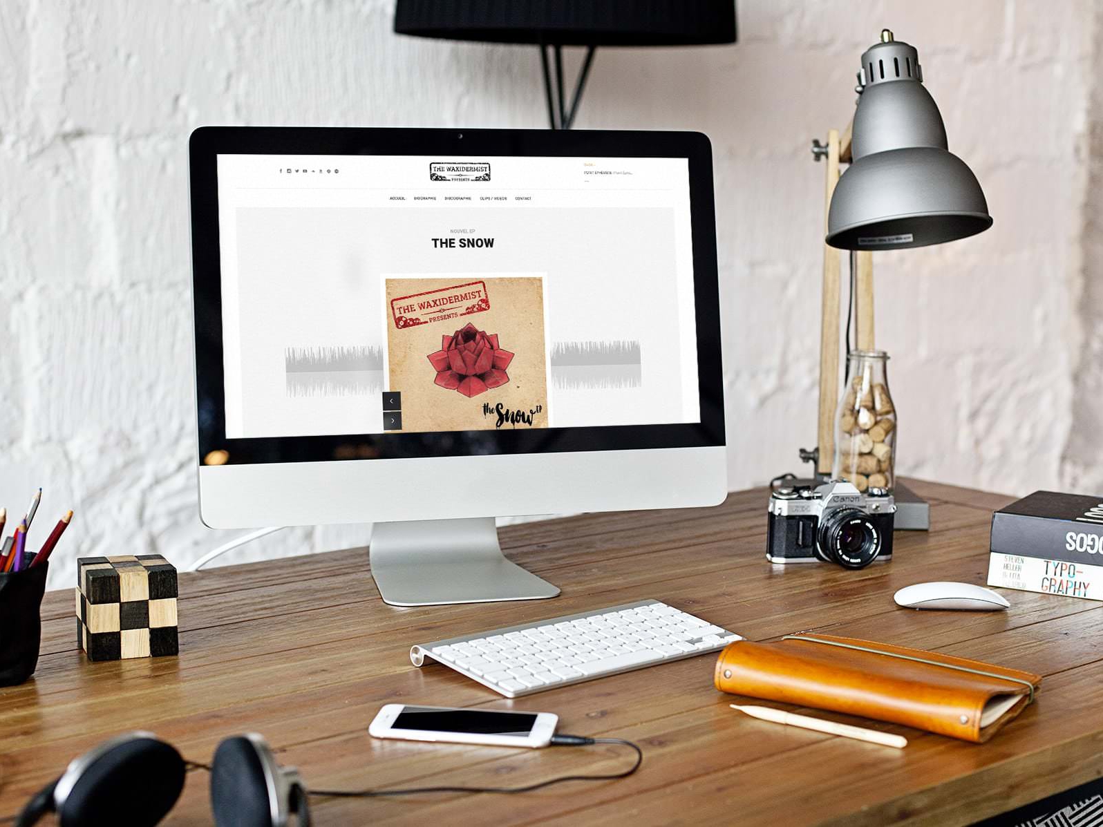 Création du site internet The Waxidermist