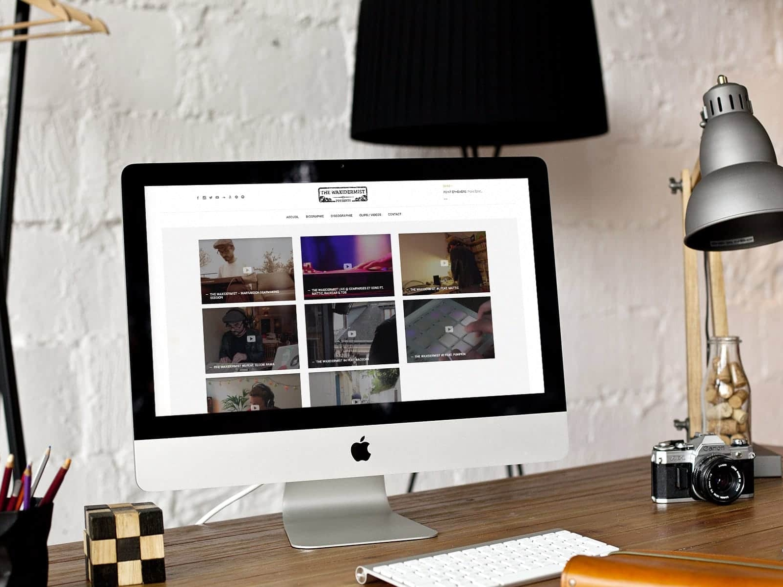 Création du site internet The Waxidermist