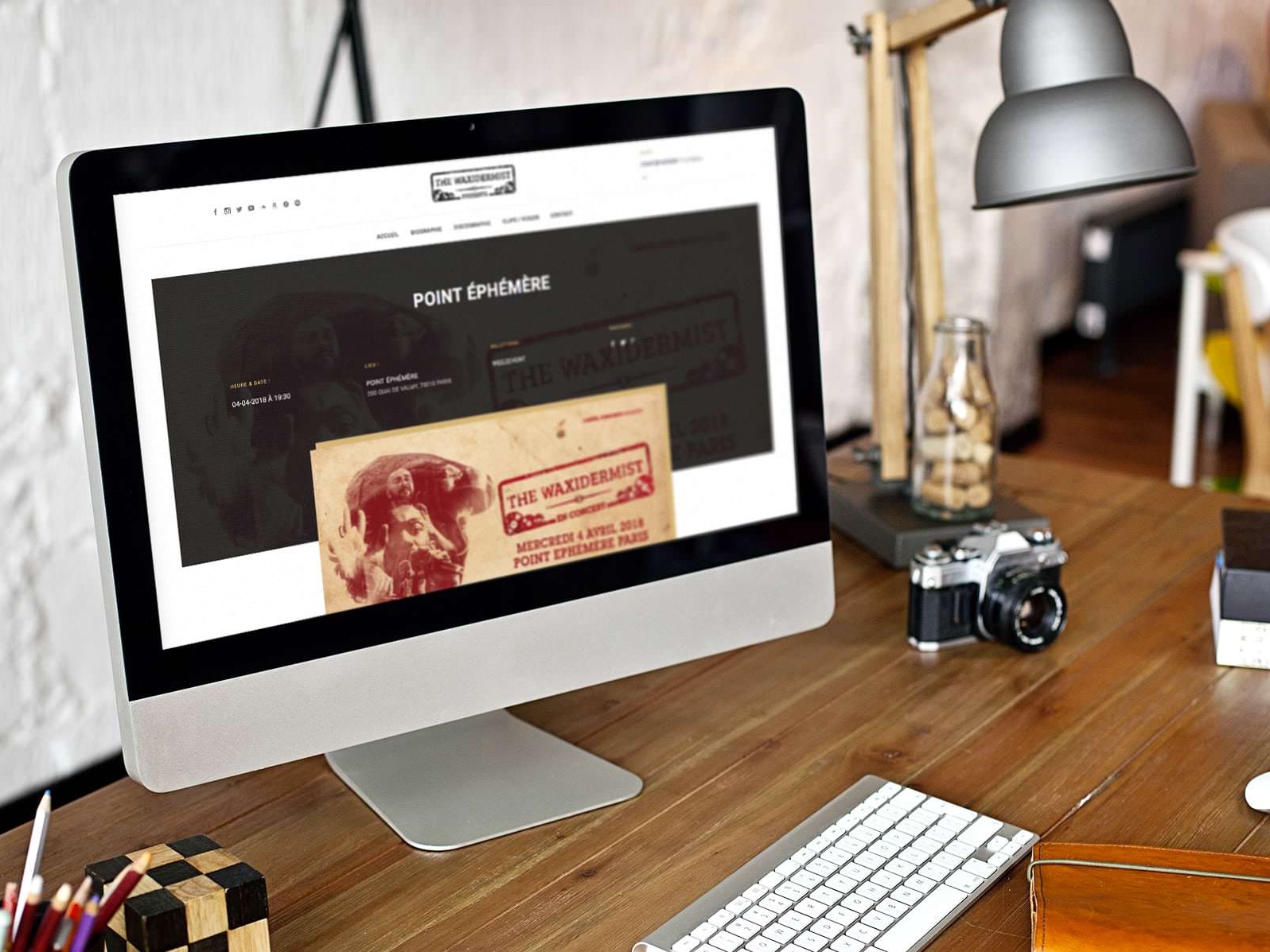 Création du site internet The Waxidermist