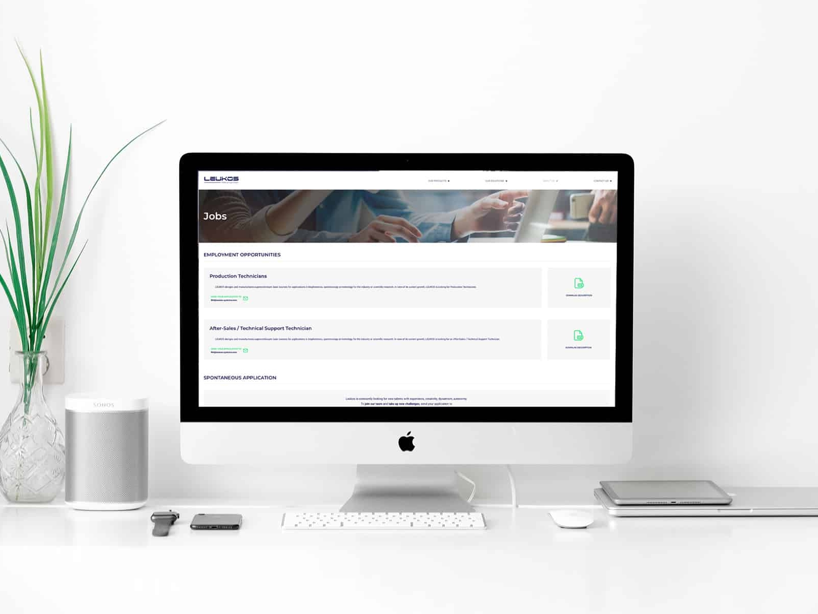Création du site internet Leukos