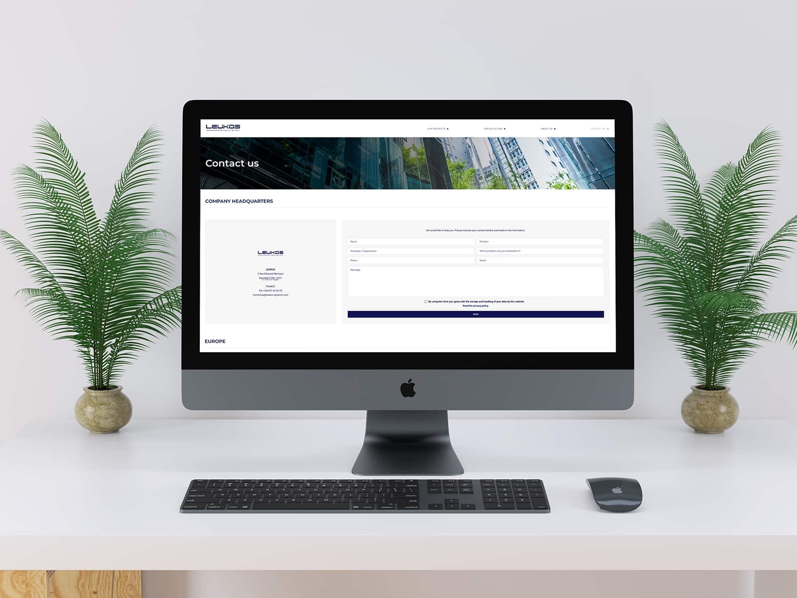 Création du site internet Leukos