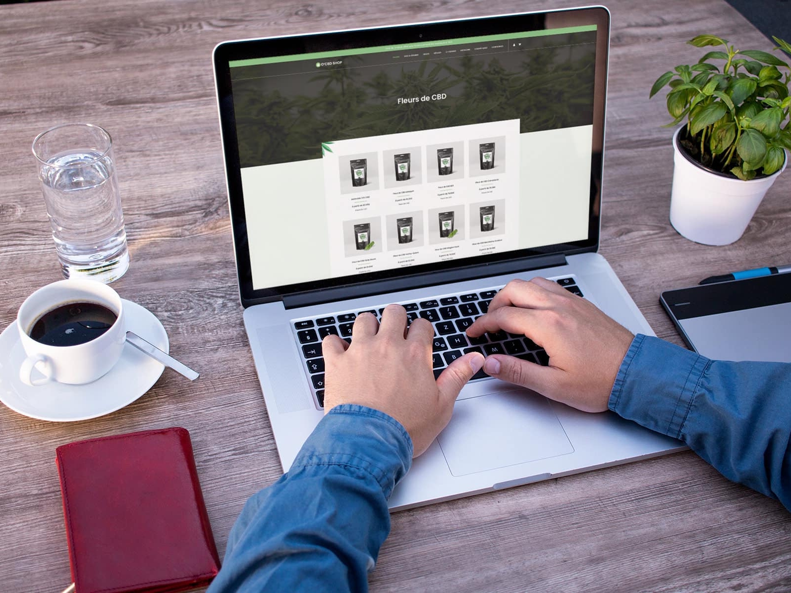 Création du site internet O'CBD Shop par notre agence de communication située à Limoges
