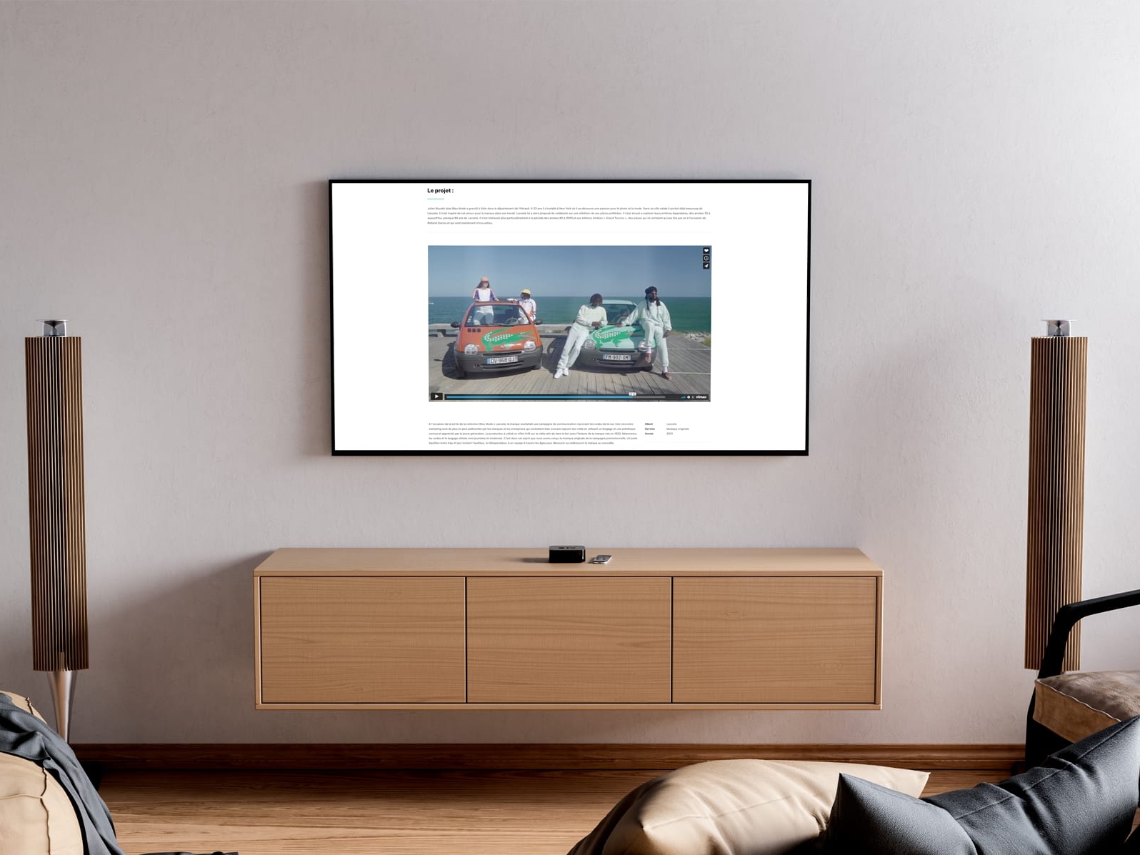 Creation du site internet Adaptive Sound