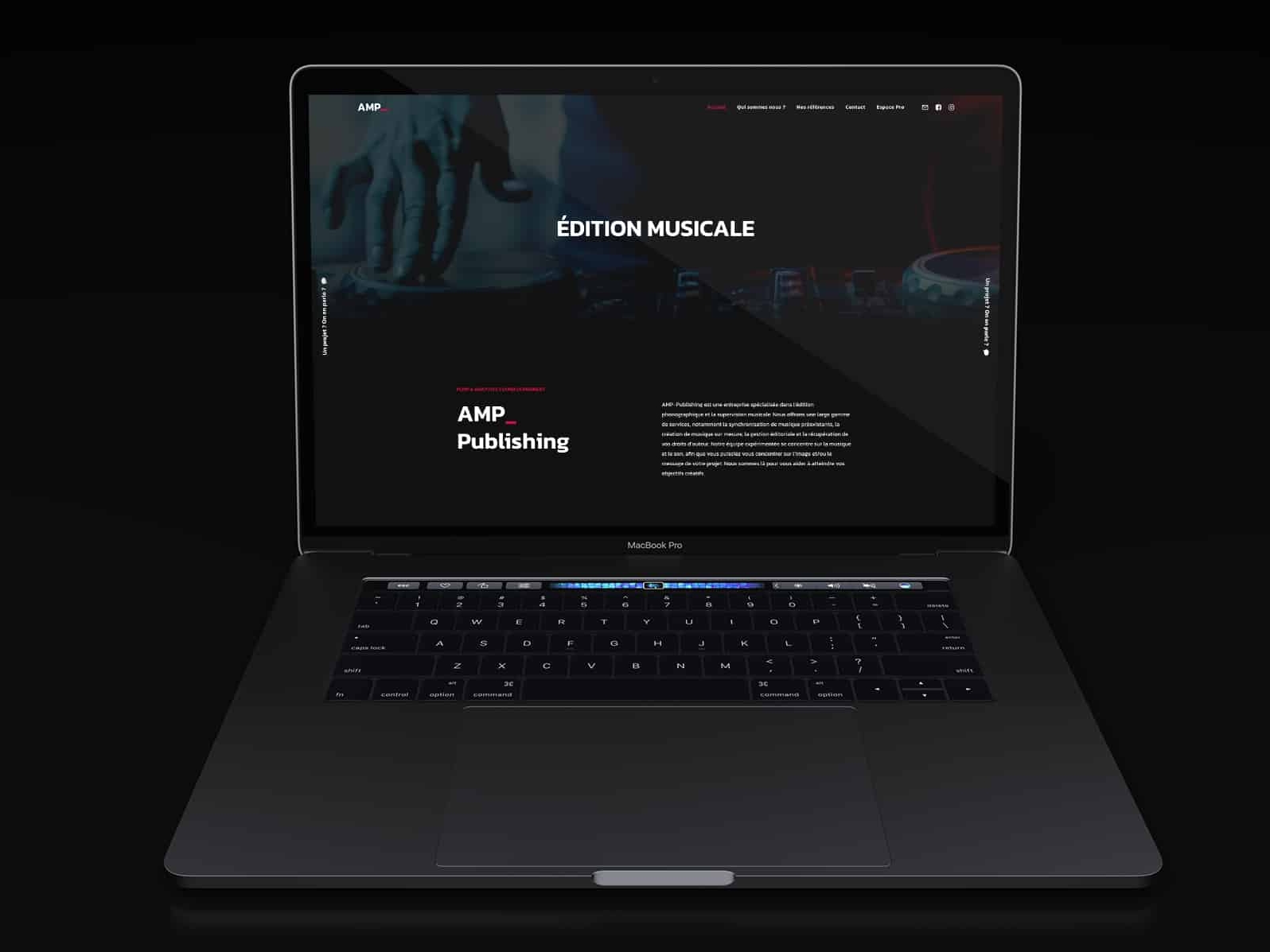 Création du site internet AMP-Publishing