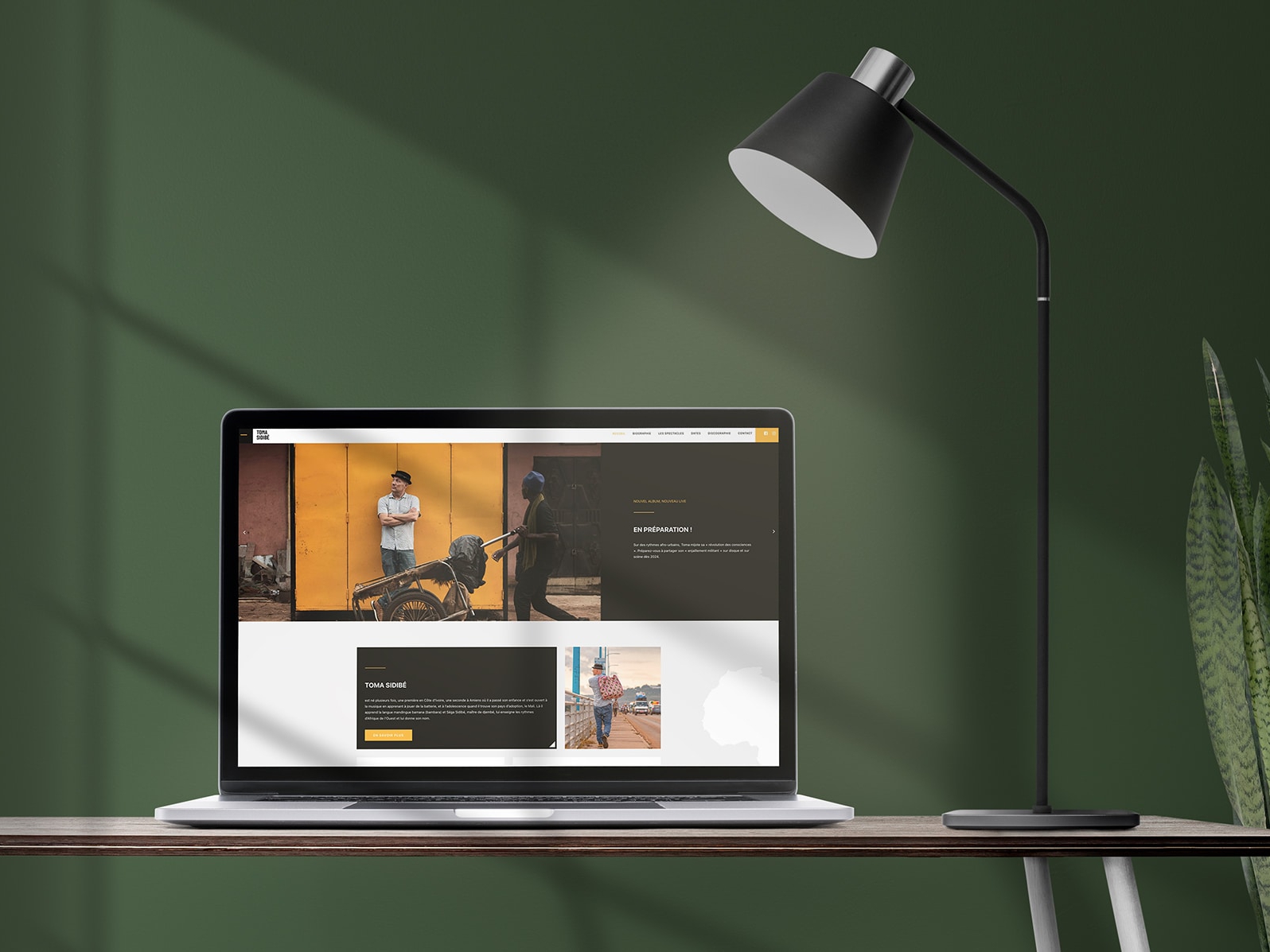 Création du site web tomasidibe.com