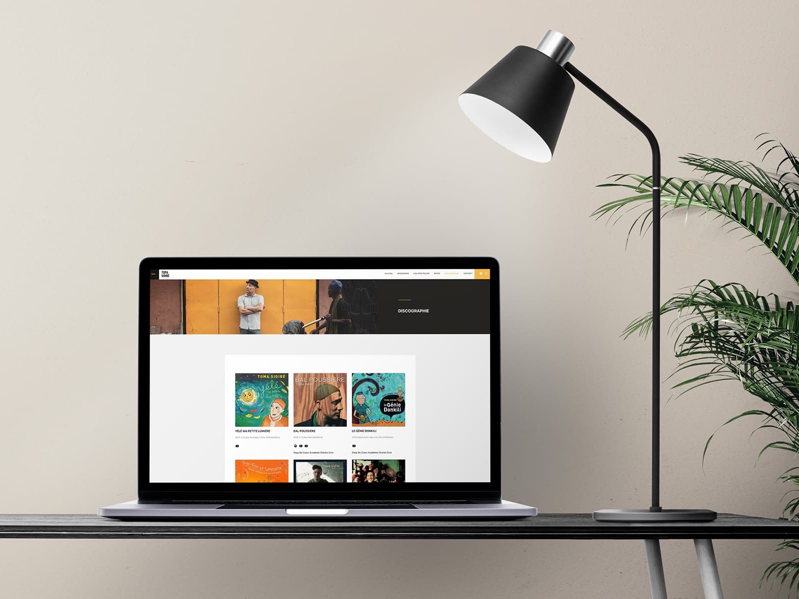 Création du site web tomasidibe.com