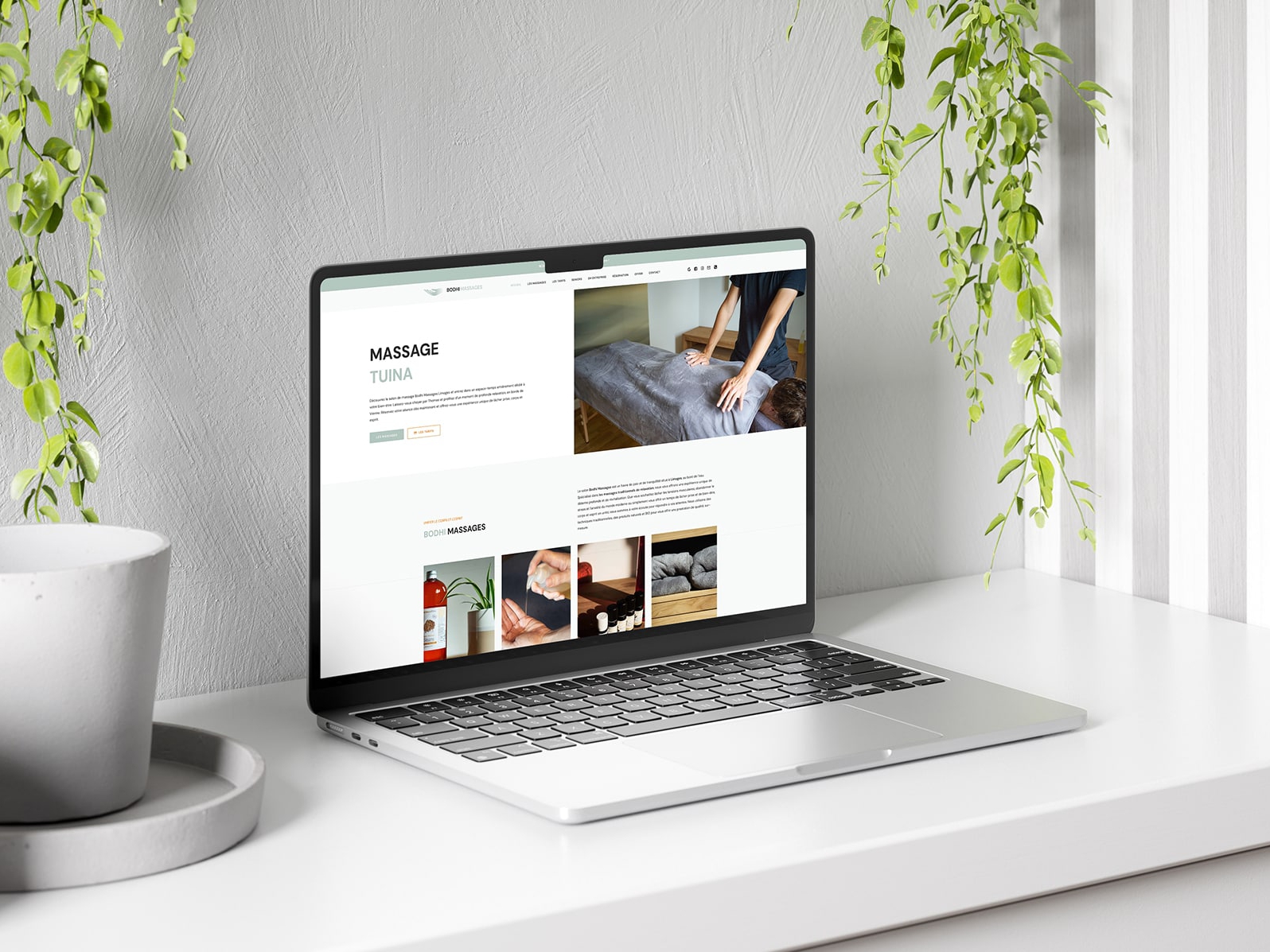 Création du site web Bodhi Massages