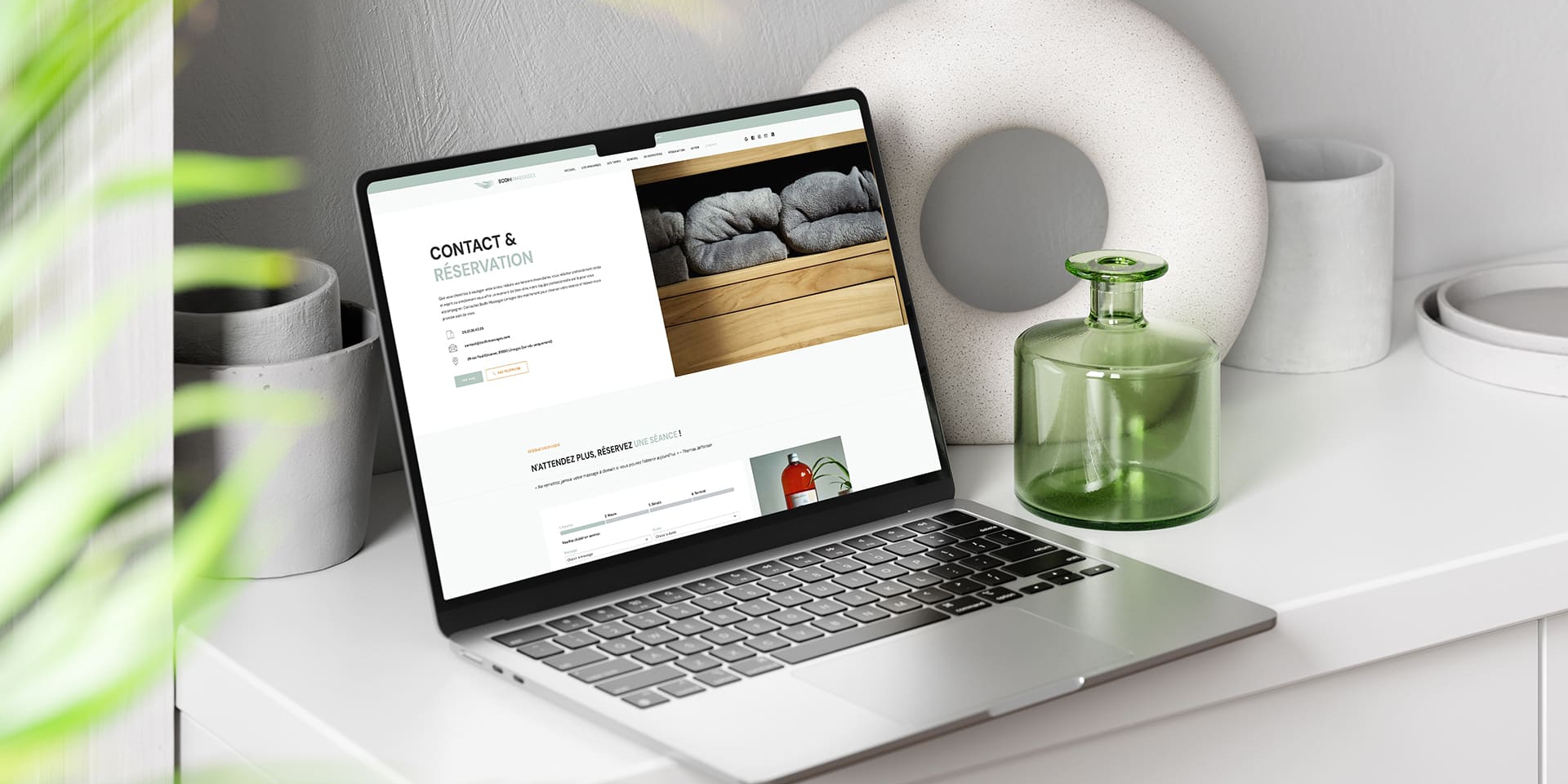 Création du site web Bodhi Massages